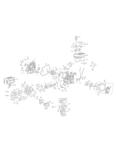 Engine Assembly Diagram and Parts List for 21AA40M1052 2009 Yard Machines Tiller